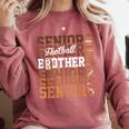 2026 Football Senior Brother Graduation Matching Family Comfort Colors Sweatshirt Crimson
