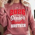 2026 Senior Band Brother Class Of 2026 Parent Graduation Comfort Colors Sweatshirt Crimson