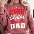 2026 Senior Band Dad Class Of 2026 Band Parent Graduation Comfort Colors Sweatshirt Crimson