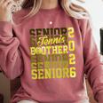 2026 Tennis Senior Brother Graduation Matching Family Comfort Colors Sweatshirt Crimson