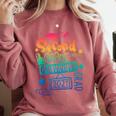 2nd Grade 2021 Graduate Quarantine Second Grade Graduation Comfort Colors Sweatshirt Crimson