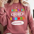 2nd Grade Graduation Shirt 2nd Grade Done Summer Loading Comfort Colors Sweatshirt Crimson