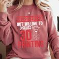 3D Printer Introvert 3D Printing Comfort Colors Sweatshirt Crimson 3D Printer Introvert 3D Printing Comfort Colors Sweatshirt Crimson