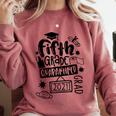 5th Grade Graduate 2021 Graduate Quarantine Fifth Graduation Comfort Colors Sweatshirt Crimson