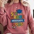 5th Grade Graduation 2025 Graphic – Class Of 2025 Theme Comfort Colors Sweatshirt Crimson