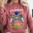 5th Grade Level Complete Gaming Graduation Class 2023 Gamer Comfort Colors Sweatshirt Crimson