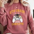 6th Grade Graduation Senior Video Gamer Graduated Comfort Colors Sweatshirt Crimson