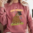 6th Grade Graduation Sloth Nailed It Class Of 2025 Comfort Colors Sweatshirt Crimson