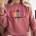 8th Eighth Grade Graduation 2025 Graduate Last Day Of School Comfort Colors Sweatshirt Crimson