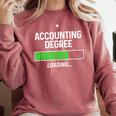 Accounting Degree Loading Shirt Graduation Student Comfort Colors Sweatshirt Crimson