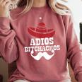 Adios Bitchachos For Graduation Or Cinco De Mayo T-Shirt Comfort Colors Sweatshirt Crimson