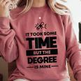 Adult College Graduation Comfort Colors Sweatshirt Crimson