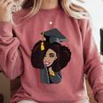 African Woman Educated Graduation 2019 Proud Comfort Colors Sweatshirt Crimson