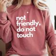 Aggressive Introvert Comfort Colors Sweatshirt Crimson