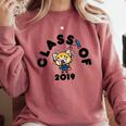 Aggretsuko Class Of 2019 Graduation Seniors Graduate Comfort Colors Sweatshirt Crimson