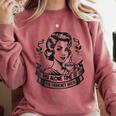 My Alone Time Is For Everyone's Safety Introvert Safety Comfort Colors Sweatshirt Crimson