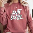 Anti Social Anti Social Club Introvert People Hate Comfort Colors Sweatshirt Crimson Anti Social Anti Social Club Introvert People Hate Comfort Colors Sweatshirt Crimson