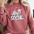 Anti Social Anti Social Club Introvert People Haters Comfort Colors Sweatshirt Crimson Anti Social Anti Social Club Introvert People Haters Comfort Colors Sweatshirt Crimson