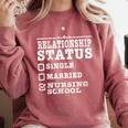 Anti Valentines Day Nursing School Nurse Graduation Shirt Comfort Colors Sweatshirt Crimson