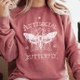 Antisocial Butterfly Introvert Death Head Moth Comfort Colors Sweatshirt Crimson Antisocial Butterfly Introvert Death Head Moth Comfort Colors Sweatshirt Crimson
