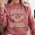 Antisocial Butterfly Quote Socially Selective Introvert Comfort Colors Sweatshirt Crimson Antisocial Butterfly Quote Socially Selective Introvert Comfort Colors Sweatshirt Crimson