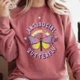 Antisocial Butterfly Tees For Introvert Men Women Girls Comfort Colors Sweatshirt Crimson