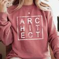 Architect Graduation Men & Women Architects Square Comfort Colors Sweatshirt Crimson