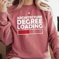 Architecture Degree Loading Graduation Student Comfort Colors Sweatshirt Crimson