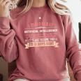 Artificial Intelligence Major Student Shirt Graduation Comfort Colors Sweatshirt Crimson