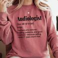 Audiologist Audiology Student Graduation Ear Doctor Comfort Colors Sweatshirt Crimson