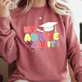 My Auntie Did It Aunt Graduation Nurse Doctor Aunt Graduated Comfort Colors Sweatshirt Crimson