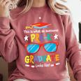 What An Awesome Pre-K Graduate Looks Like 2025 Graduation Comfort Colors Sweatshirt Crimson
