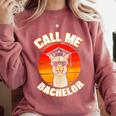 Bachelor Graduation For University Degree Party Llama Comfort Colors Sweatshirt Crimson