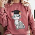Bachelor Master Cats Graduation 2026 Graduate Comfort Colors Sweatshirt Crimson