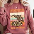 Ball Python Snake Introvert Ball Python Comfort Colors Sweatshirt Crimson Ball Python Snake Introvert Ball Python Comfort Colors Sweatshirt Crimson