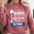Barber Stylist Barber College Graduation Comfort Colors Sweatshirt Crimson