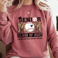 Baseball Senior Class Of 2027 Senior 2027 Graduation Women Comfort Colors Sweatshirt Crimson