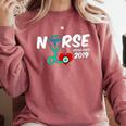 Best Nurse Graduation- RN Nurse Established 2019 LPN Comfort Colors Sweatshirt Crimson