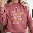 You Bet Giraffe I Graduated Graduation Gift Comfort Colors Sweatshirt Crimson