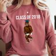 Bigfoot Graduation Shirt Class Of 2018 College Boys Comfort Colors Sweatshirt Crimson