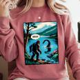 Bigfoot Sasquatch Loch Ness Monster Introvert Bruh Comfort Colors Sweatshirt Crimson Bigfoot Sasquatch Loch Ness Monster Introvert Bruh Comfort Colors Sweatshirt Crimson