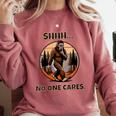 Bigfoot Sasquatch Lover Introvert Antisocial Humor Comfort Colors Sweatshirt Crimson