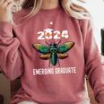 Biology Class Of 2024 Emerging Graduation For Him Comfort Colors Sweatshirt Crimson