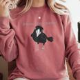 Bird Please Chew Quieter Introvert Quietness Comfort Colors Sweatshirt Crimson