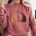 Black Queen With a Masters Degree Melanin Girls Graduation Comfort Colors Sweatshirt Crimson