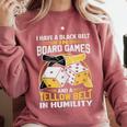 Board Game Saying Shy Introvert Geeks Comfort Colors Sweatshirt Crimson