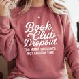 Book Club Droppout Introvert Reader Tee Comfort Colors Sweatshirt Crimson