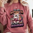 Book Lover Owl Reading Books Introvert Bookworm Comfort Colors Sweatshirt Crimson