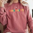 Book Lovers Introverted Bookworm Reading Booktrovert Comfort Colors Sweatshirt Crimson Book Lovers Introverted Bookworm Reading Booktrovert Comfort Colors Sweatshirt Crimson