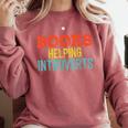 Books Helping Introverts I Introvert Comfort Colors Sweatshirt Crimson